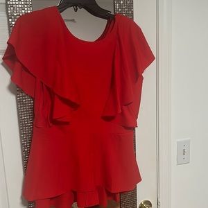 Red dressy blouse